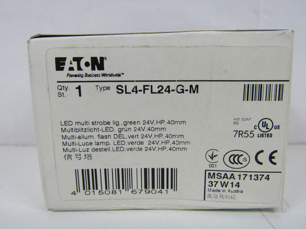 Eaton SL4-FL24-G-M LED Bulbs Stacklight 24V Green IP66 Multi-Strobe