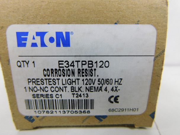 Eaton E34TPB120 Miniature and Specialty Bulbs Incandescent 120V Corrosion Resistant Watertight/Oiltight