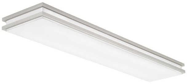 Lithonia Lighting FMFL-30840-SATL-BN LED Bulbs Flush Mount Light 120V 32W