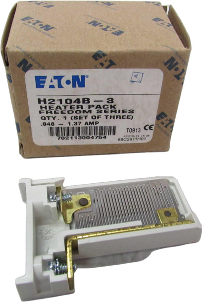Eaton H2104B-3 Electric Heaters Overload Thermal Heater .846-1.37A 3BOX
