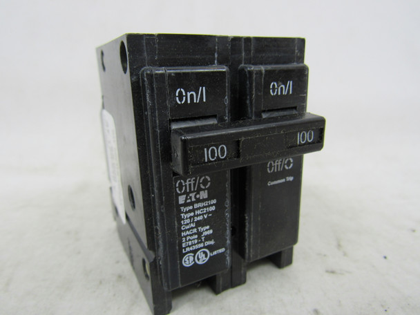 Eaton BRH2100 Miniature Circuit Breakers (MCBs) BR 2P 100A 240V 50/60Hz 1Ph EA