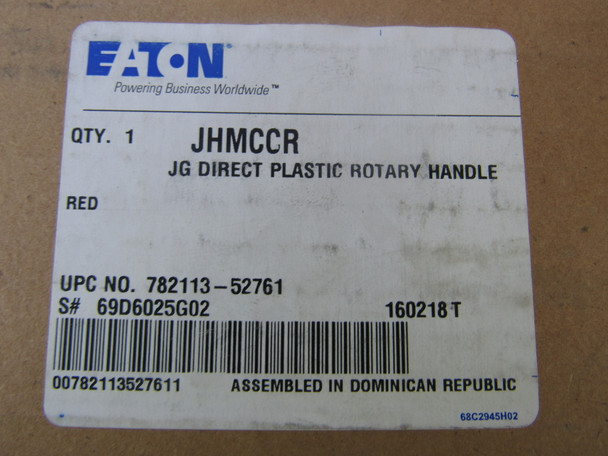 Eaton JHMCCR Circuit Breaker Accessories Universal Direct Handle Mechanism JG Frame Red Handle