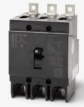 Eaton GHB3020 20A 277/480VAC Non-Interchangeable Trip Circuit Breaker