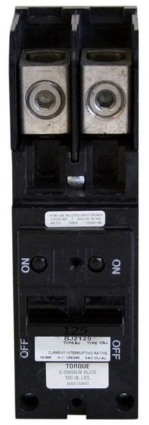 Eaton BJ2125 Molded Case Breakers (MCCBs) BJ 2P 125A 240V 50/60Hz 2Ph