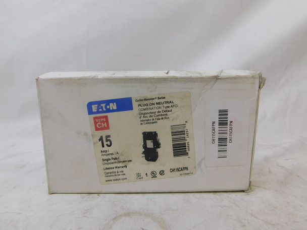 Eaton CH115CAFPN Miniature Circuit Breakers (MCBs) CH 1P 15A 240V 50/60Hz 1Ph