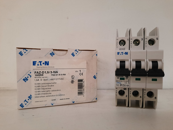 Eaton FAZ-D1.5/3-NA Miniature Circuit Breakers (MCBs)
