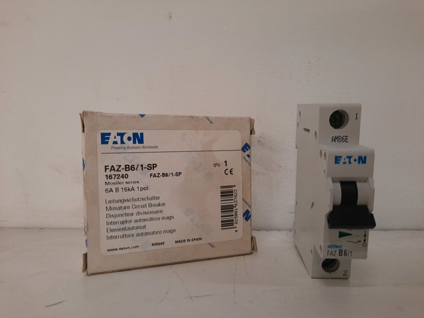 Eaton FAZ-B6/1-SP Miniature Circuit Breakers (MCBs)