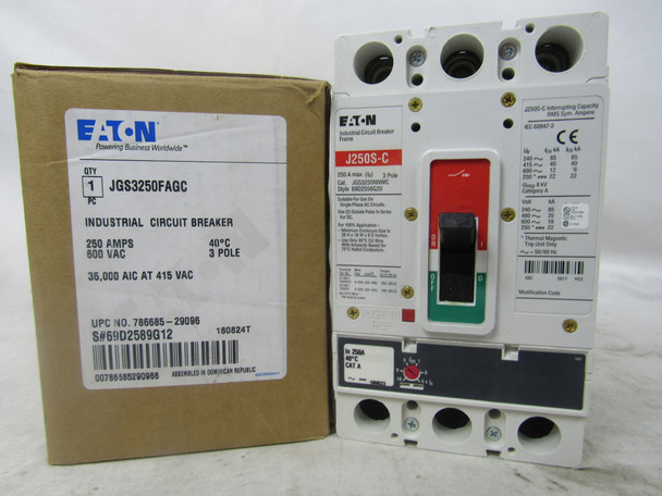 Eaton JGS3250FAGC Molded Case Breakers (MCCBs)