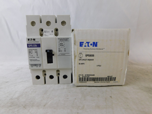 Eaton GPS3035 Molded Case Breakers (MCCBs) GPS 3P 35A 120V 50/60Hz 3Ph G Frame