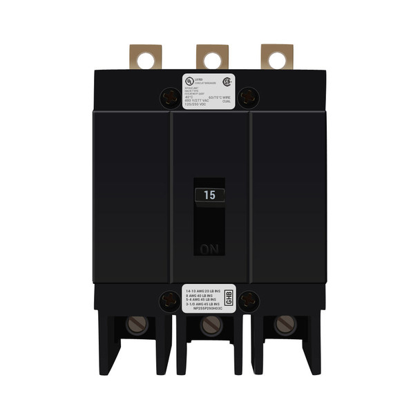 Eaton GHB3015 Molded Case Breakers (MCCBs) GHB 3P 15A 240V 50/60Hz 3Ph G Frame EA