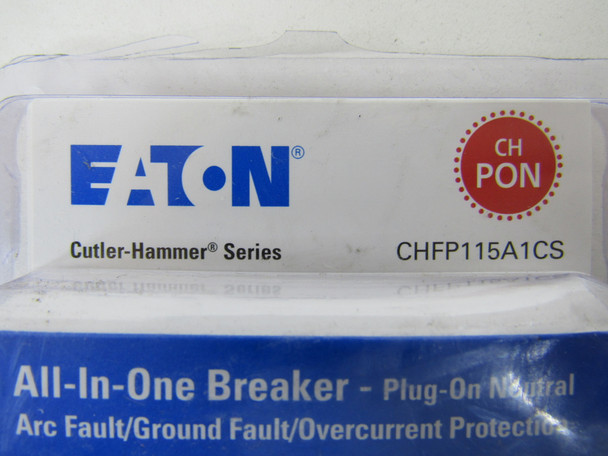 Eaton CHFP115A1CS Miniature Circuit Breakers (MCBs) CHF 1P 15A 120V 50/60Hz 1Ph All-In-One
