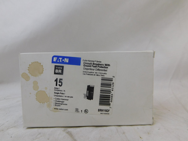 Eaton BRN115GF Miniature Circuit Breakers (MCBs) BR 1P 15A 240V 50/60Hz 1Ph EA