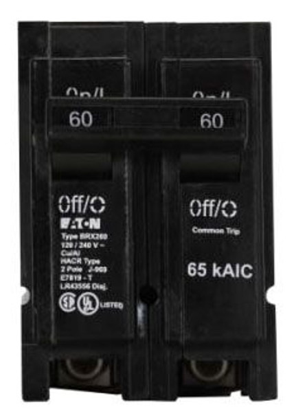 Eaton BRX2125 Miniature Circuit Breakers (MCBs) BR 2P 125A 240V 50/60Hz 1Ph
