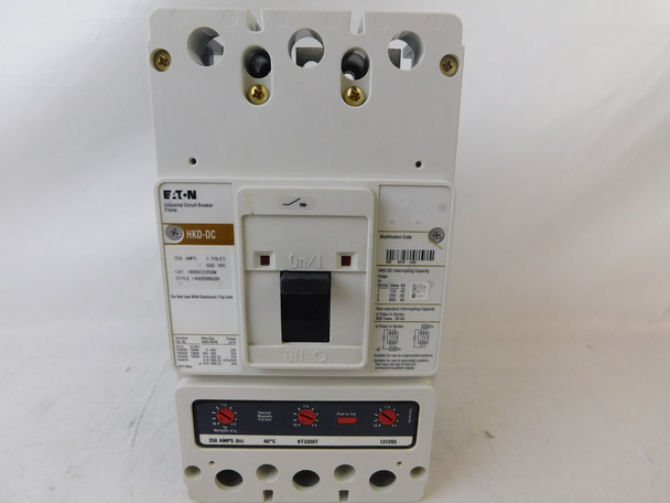 Eaton HKDDC3350W Molded Case Breakers (MCCBs) HKDDC 3P 350A 600V 50/60Hz 3Ph K Frame