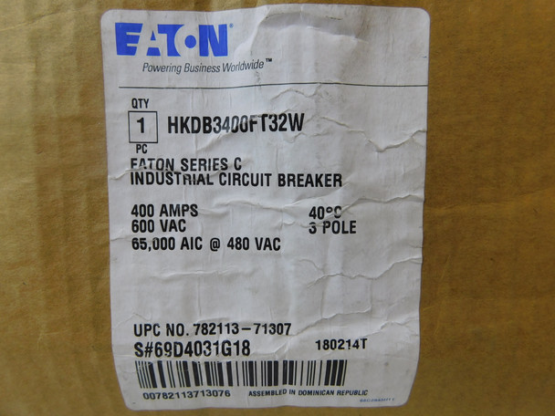 Eaton HKDB3400FT32W Molded Case Breakers (MCCBs)