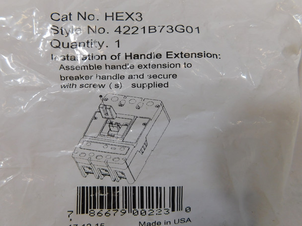 Eaton HEX3 Circuit Breaker Accessories Handle Extension