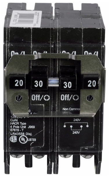 Eaton BRDC220220 Miniature Circuit Breakers (MCBs) BR 2P 20A 240V 50/60Hz 1Ph EA