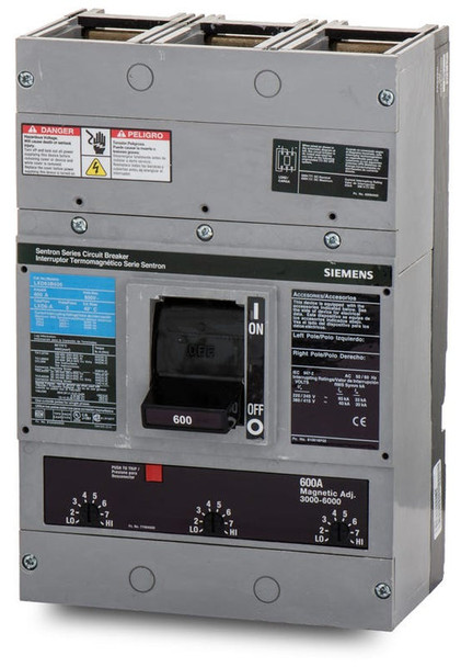 Siemens LXD63B600 Molded Case Breakers (MCCBs) LXD 3P 600A 600V 50/60Hz 3Ph LD Frame