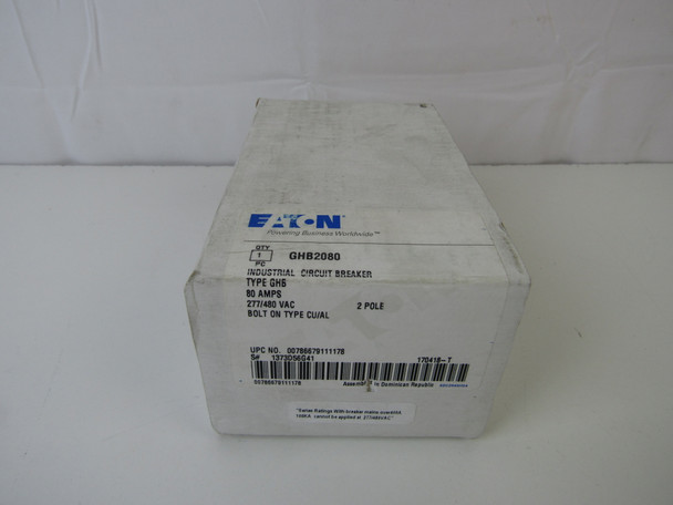 Eaton GHB2080 Molded Case Breakers (MCCBs)