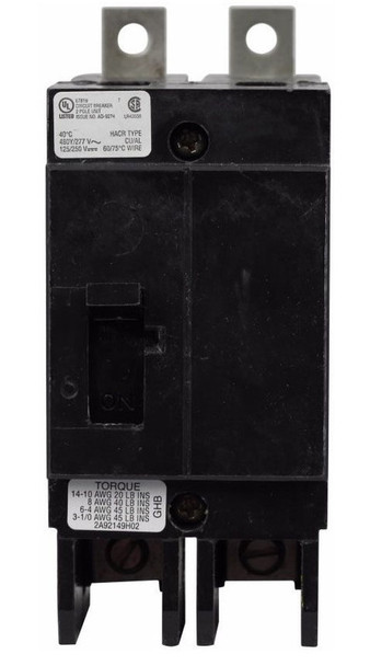 Eaton GHB2080 80A 480VAC Non-Interchangeable Trip Circuit Breaker