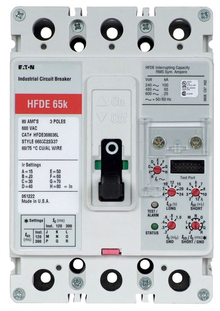 Eaton HFDE315021 Molded Case Breakers (MCCBs) HFD 3P 150A 600V 50/60Hz 3Ph F Frame