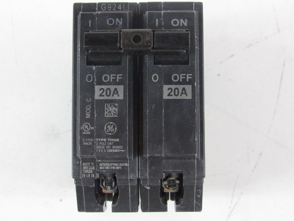 GENERAL ELECTRIC THQB2120 Miniature Circuit Breakers (MCBs) 2P 20A 120V EA