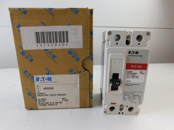 Eaton HFD2040 Molded Case Breakers (MCCBs)