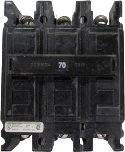 Eaton QCHW3070H Miniature Circuit Breakers (MCBs) QC 3P 70A 240V 50/60Hz 3Ph