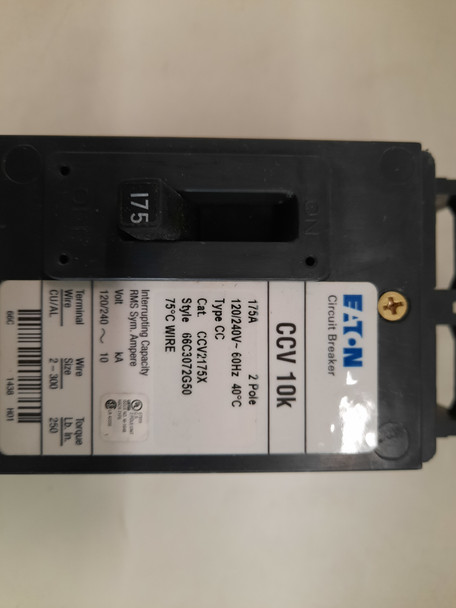 Eaton CCV2175X Molded Case Breakers (MCCBs)