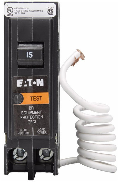 Eaton BRN115EP Miniature Circuit Breakers (MCBs) BR 1P 15A 120V 50/60Hz 1Ph EA Eaton BRN115EP Miniature Circuit Breakers (MCBs) BR 1P 15A 120V 50/60Hz 1Ph EA