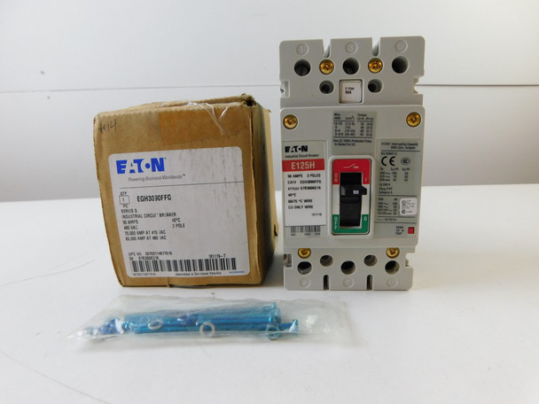 Eaton EGH3090FFG Molded Case Breakers (MCCBs) EGH 3P 90A 480V 50/60Hz 3Ph EG Frame