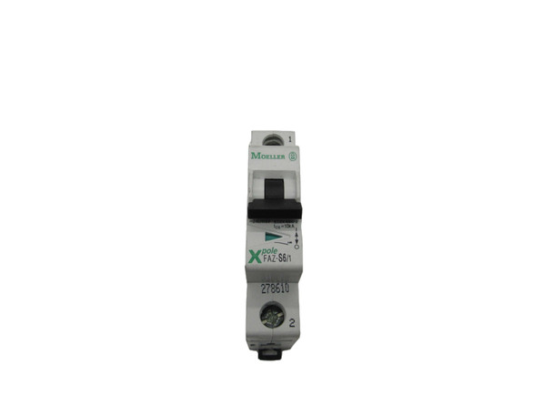 Eaton FAZ-S6/1 Din Rail Mounted Circuit Breakers FAZ 1P 6A 277V EA