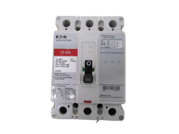 Eaton ED3125L Molded Case Breakers (MCCBs)