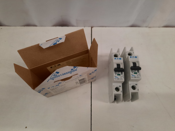 Eaton FAZ-C4/1-RT-L Miniature Circuit Breakers (MCBs) FAZ 1P 4A 480V 50/60Hz 1Ph 2BOX