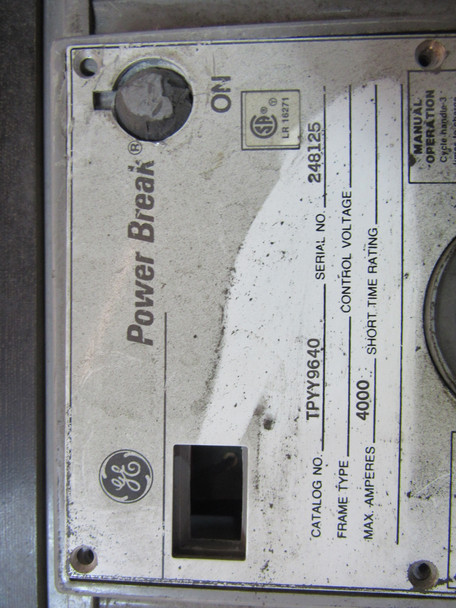 248125 Molded Case Breakers (MCCBs) TPYY9640 3P 4000A 600V