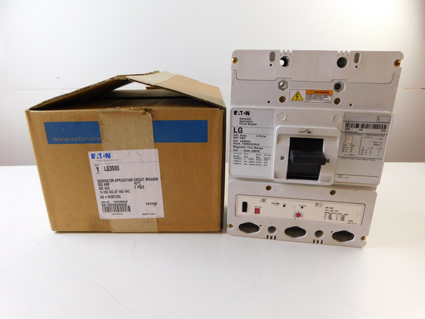 Eaton LG3500 Molded Case Breakers (MCCBs) LG 3P 500A 600V 50/60Hz 3Ph L Frame
