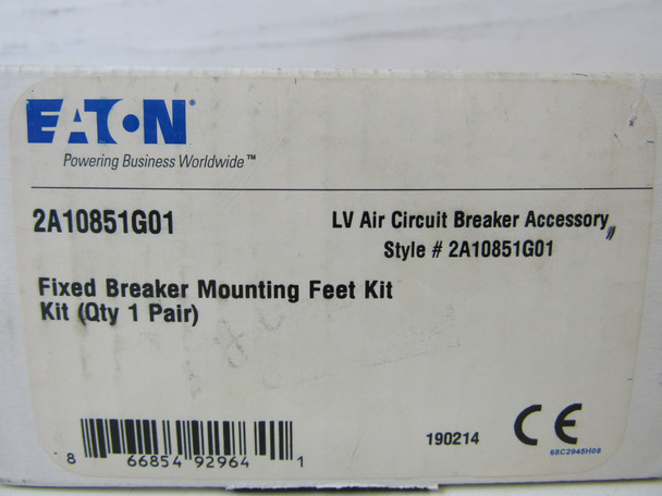 Eaton 2A10851G01 Circuit Breaker Accessories Fixed Breaker Mounting Feet Kit