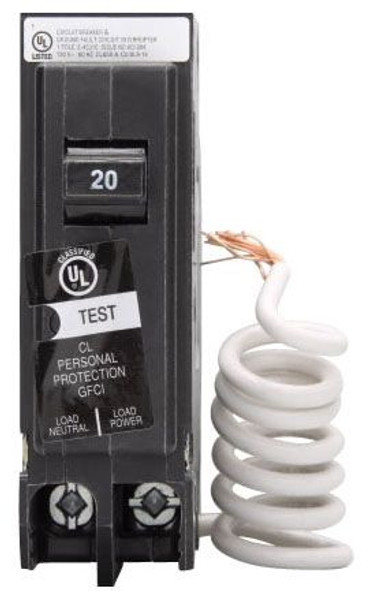 Eaton CLGF120 Miniature Circuit Breakers (MCBs) CL 1P 20A 120V 50/60Hz 1Ph EA
