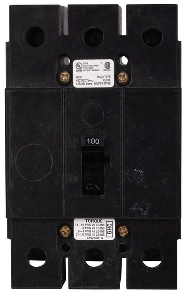 Eaton GHC3050D Molded Case Breakers (MCCBs) GHC 3P 50A 480V 50/60Hz 3Ph G Frame