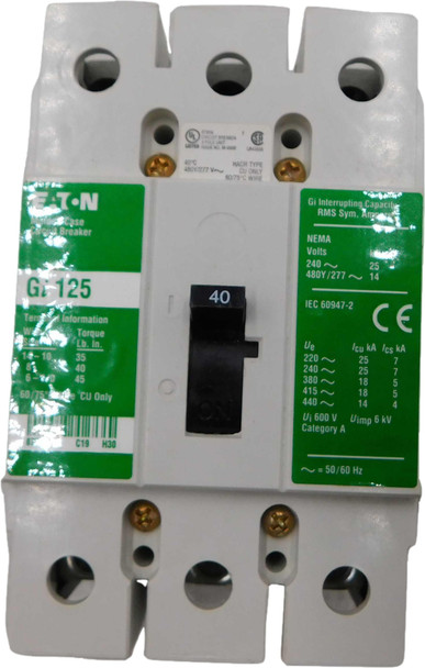 Eaton GI3040 Molded Case Breakers (MCCBs)