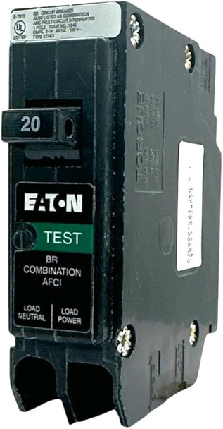 Eaton BRC120AFCS Miniature Circuit Breakers (MCBs) BR 1P 20A 120V 50/60Hz 1Ph