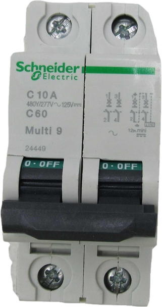 Square D MG24449 Molded Case Breakers (MCCBs) MG 2P 10A 480V 50/60Hz