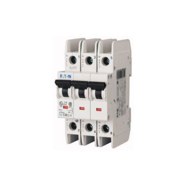 Eaton FAZ-D4/3-RT Miniature Circuit Breakers (MCBs) FAZ 3P 4A 480V 50/60Hz 3Ph D Curve