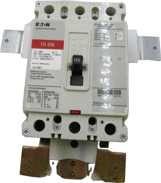 Eaton BKFD125T Molded Case Breakers (MCCBs)