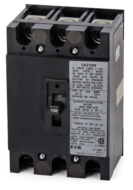 Eaton CC3200X Molded Case Breakers (MCCBs) CC 3P 200A 240V 50/60Hz 3Ph