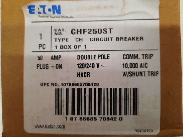 Eaton CHF250ST Miniature Circuit Breakers (MCBs)