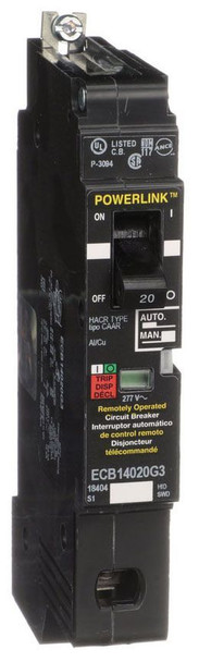 Square D ECB14020G3 Miniature Circuit Breakers (MCBs)