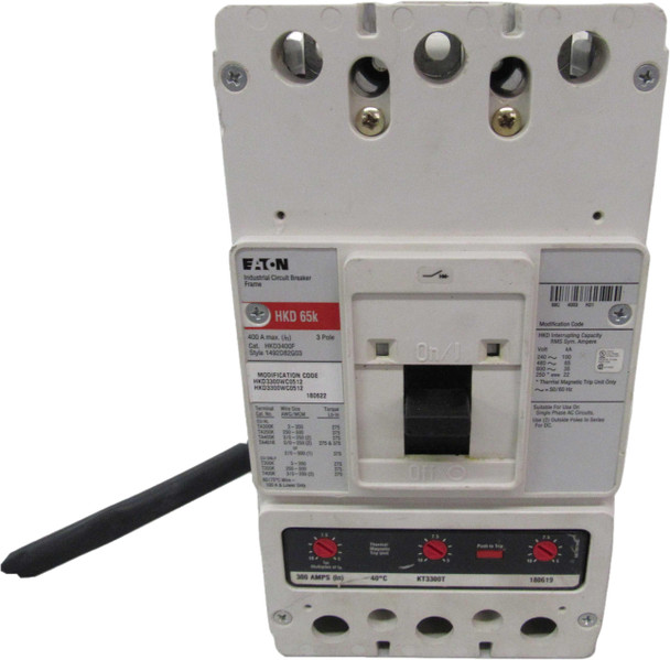 Eaton HKD3300WC01512 Molded Case Breakers (MCCBs) HKD 3P 300A 600V 50/60Hz 3Ph K Frame