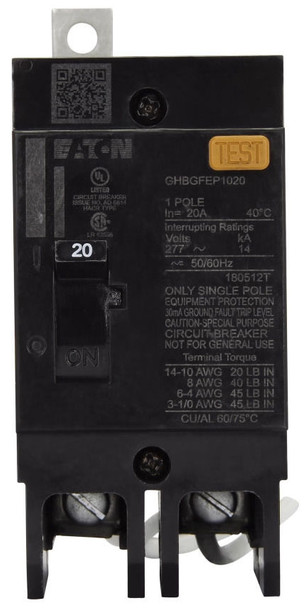 Eaton GHBGFEP1030 Molded Case Breakers (MCCBs) GHB 1P 30A 277V 50/60Hz 1Ph G Frame