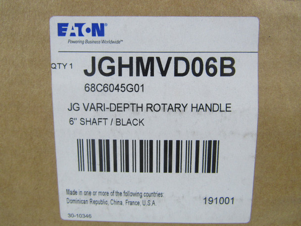 Eaton JGHMVD06B Circuit Breaker Accessories Vari-Depth Rotary Handle